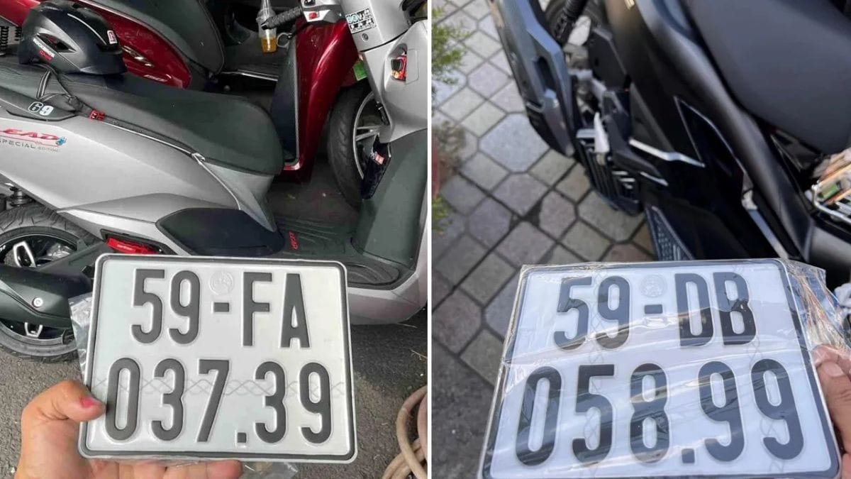 Quy định về màu sắc của biển số xe 59