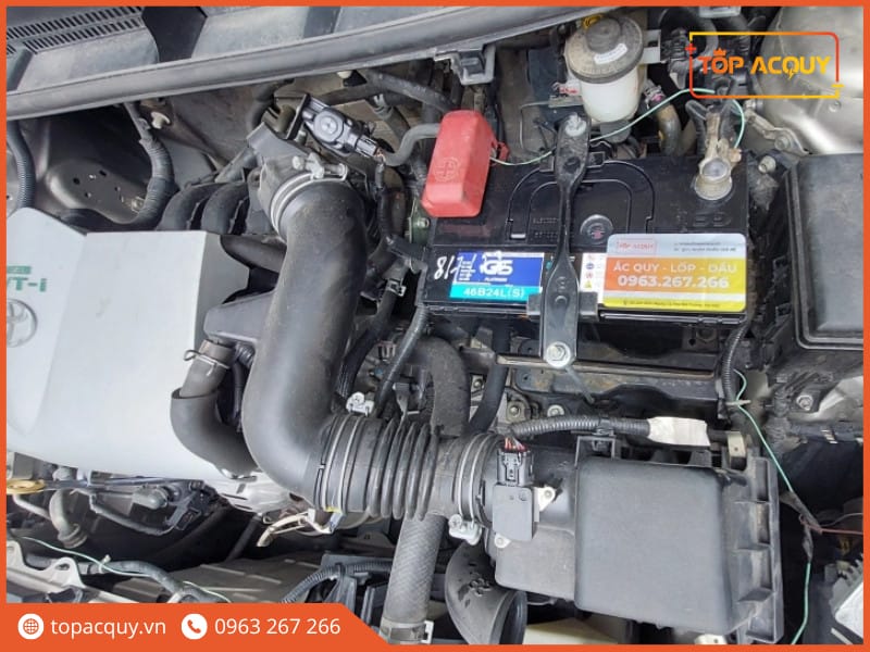 quy trình lắp đặt ắc quy xe vios mới