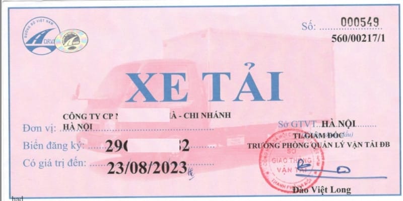 Quy trình xin cấp phù hiệu vận tải cho xe cá nhân qua hợp tác xã