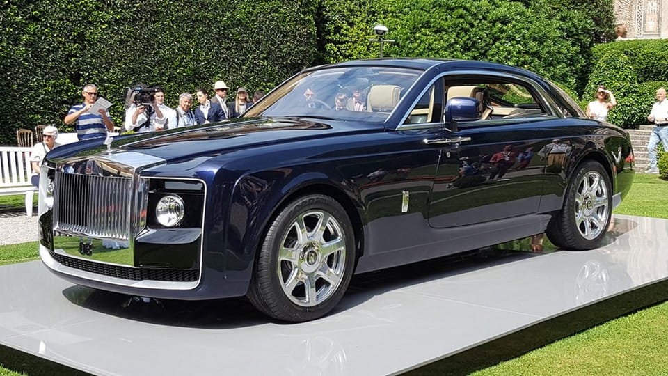 Rolls-Royce Sweptail màu đen, chiếc xe coachbuild siêu độc đáo, đứng trong danh sách xe ô tô mắc nhất thế giới.