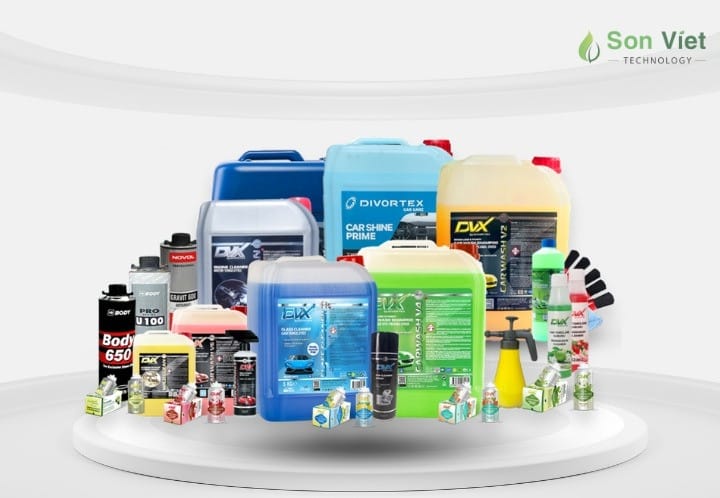 sản phẩm chăm sóc xe và dung dịch làm sạch để tự xử lý vết xước ô tô tại nhà