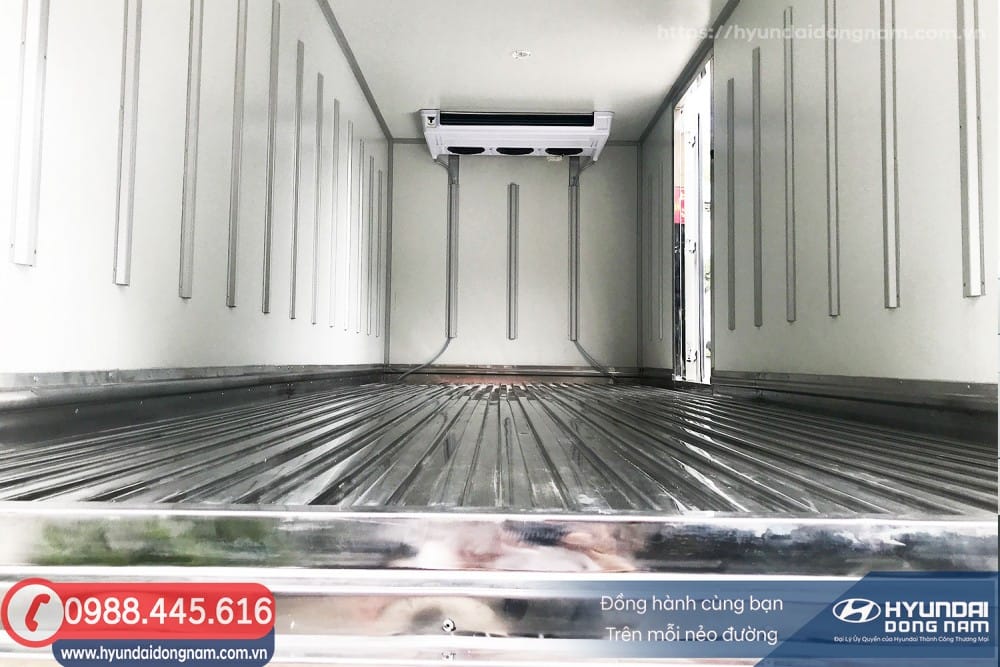 Sàn thùng xe tải đông lạnh inox chống trượt