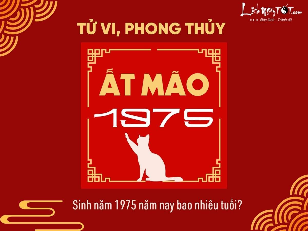Sinh năm 1975 bao nhiêu tuổi và những thông tin phong thủy liên quan