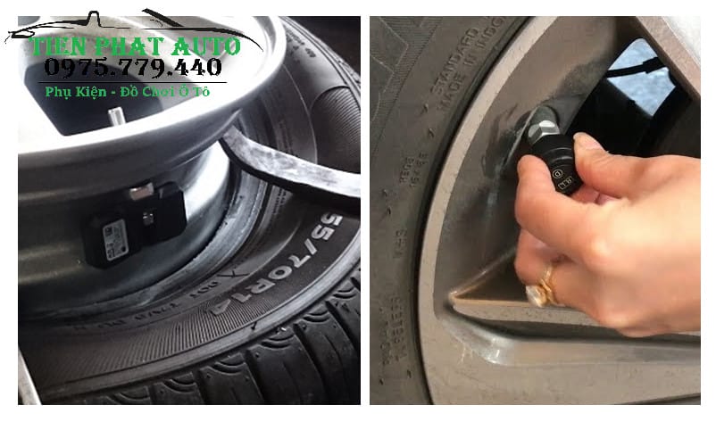 So sánh cảm biến áp suất lốp van trong và van ngoài