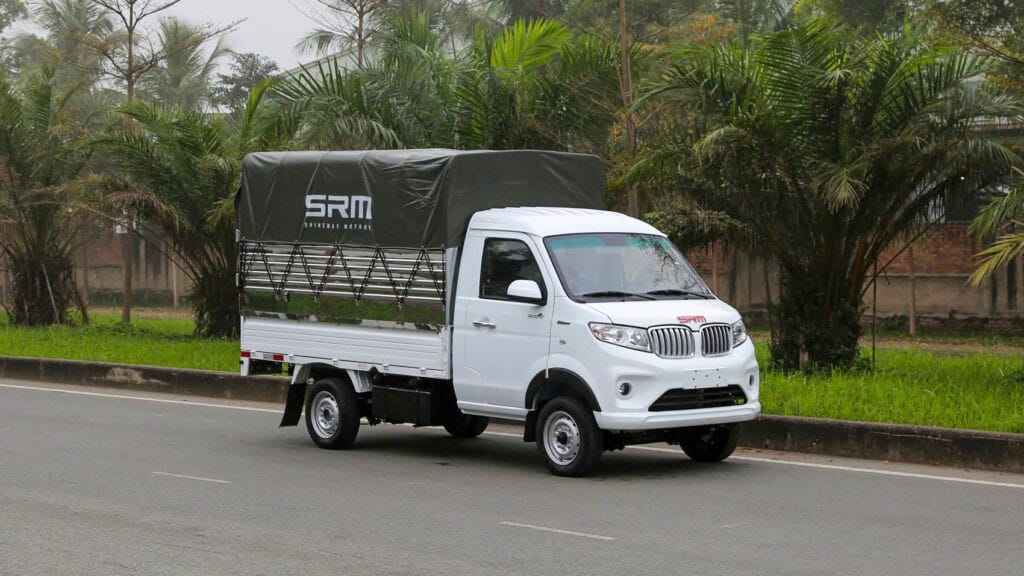 SRM T35 thùng mui bạt màu xanh