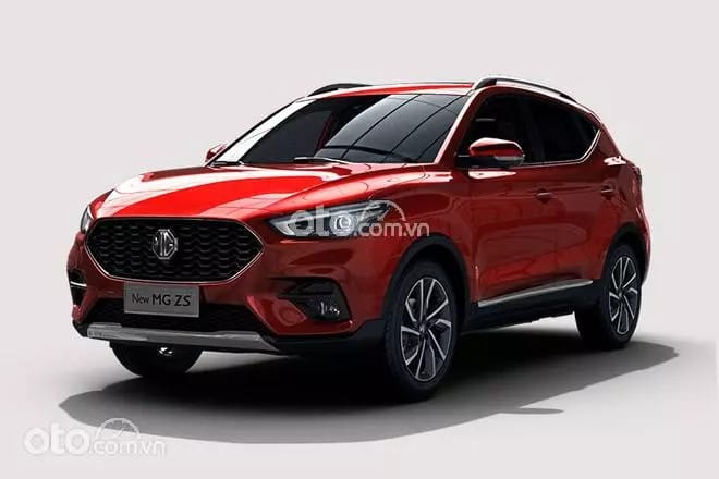 SUV đô thị MG ZS màu đỏ nổi bật, thể hiện vẻ năng động và hiện đại.