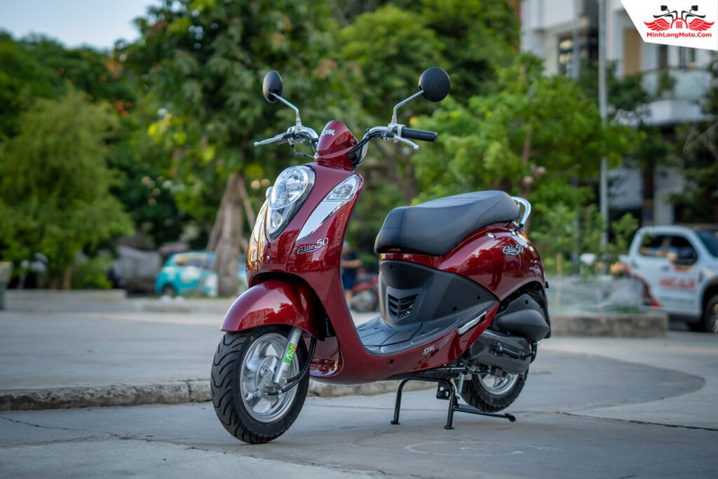 SYM Elite 50 với kiểu dáng cổ điển và trọng lượng nhẹ