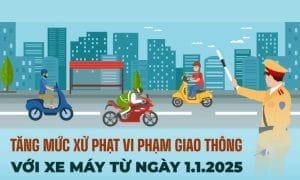 Tăng mức phạt vi phạm giao thông đối với xe máy