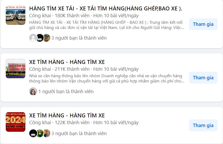 Tham gia các hội nhóm trên mạng xã hội tìm kiếm khách hàng