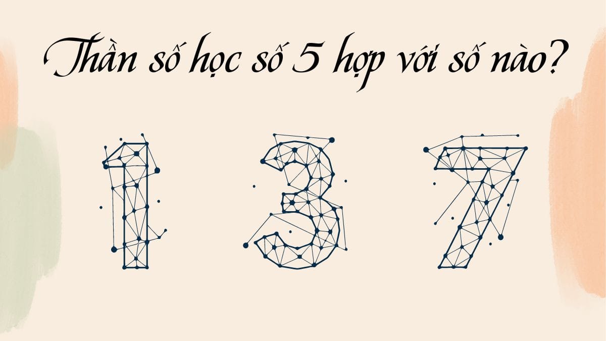 Thần số học số 5 hợp với số nào để có mối quan hệ tốt đẹp