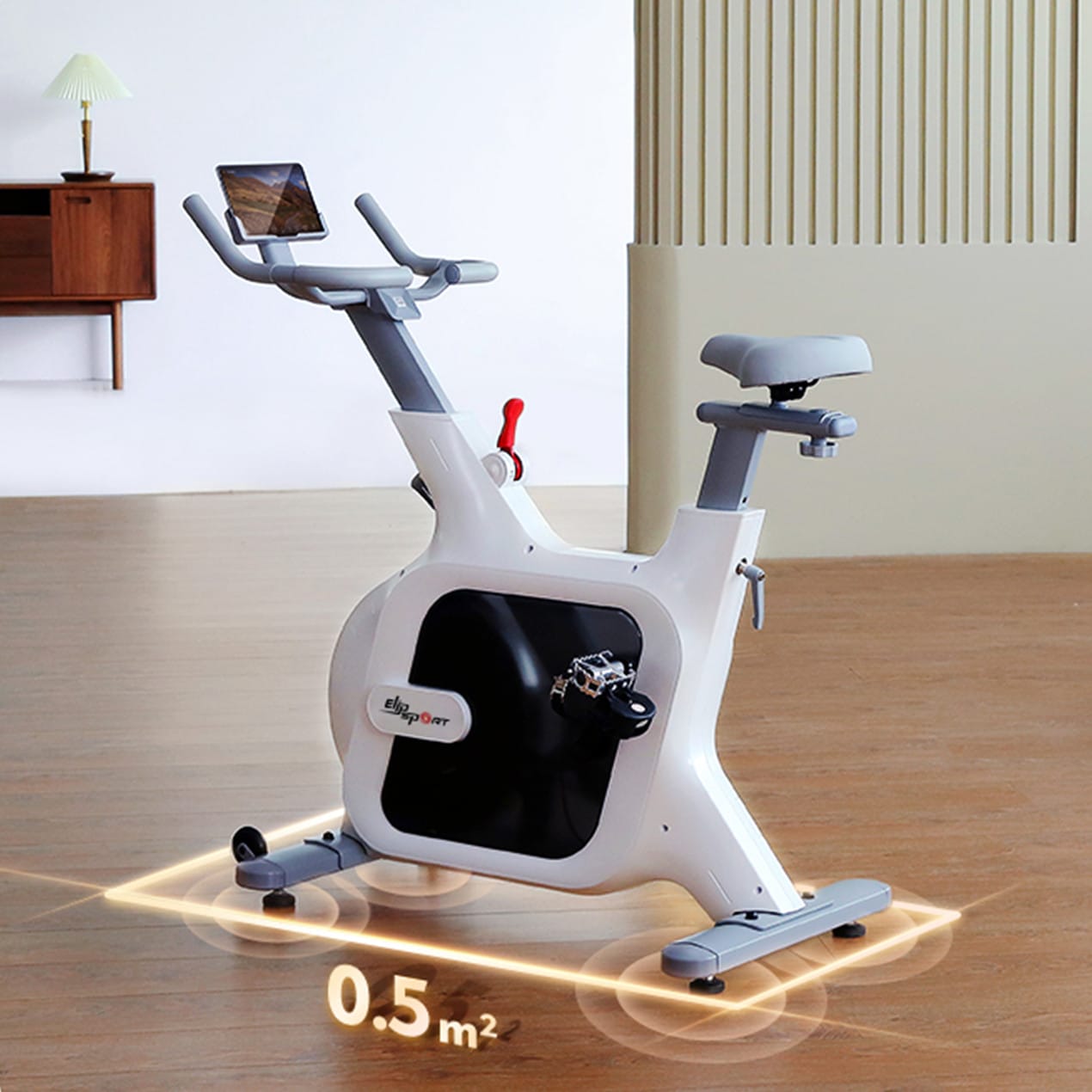 Thiết bị đạp xe tại nhà với thiết kế nhỏ gọn, dễ dàng di chuyển