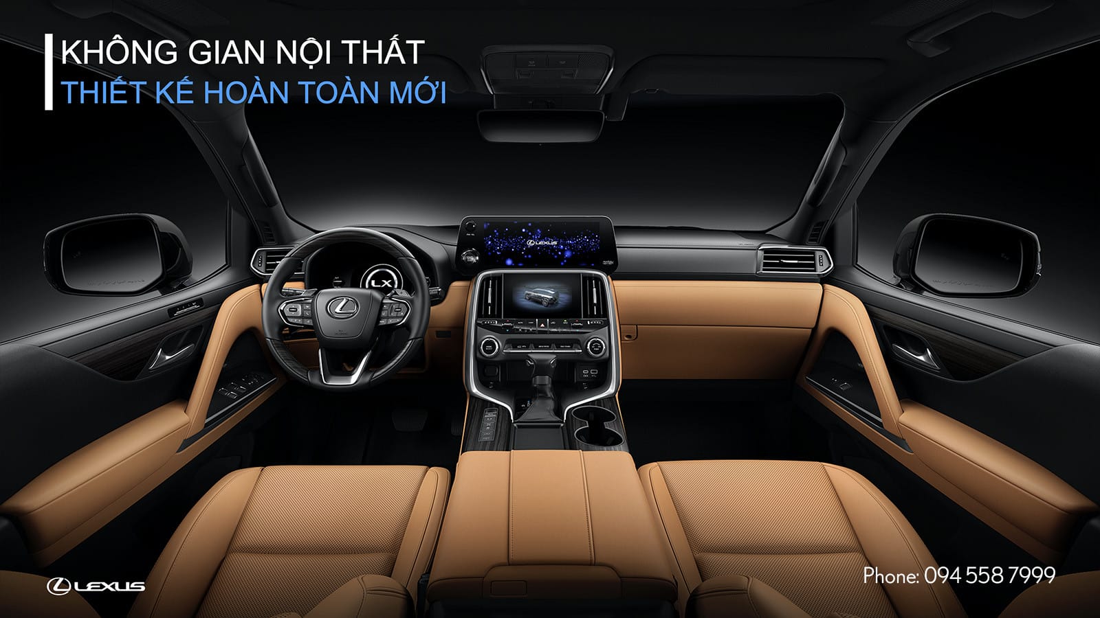 Thiết kế khoang nội thất xe Lexus LX 600 theo triết lý Tazuna