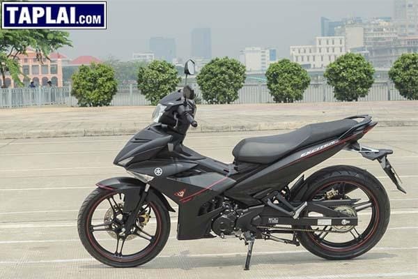 Thiết kế mạnh mẽ của Exciter 150 đen nhám