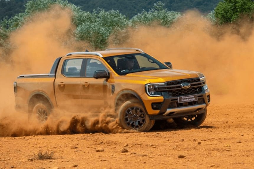 Thiết kế ngoại thất mạnh mẽ của xe Ford Ranger thế hệ mới
