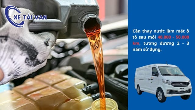 Thời điểm cần thay nước giải nhiệt ô tô để bảo vệ động cơ