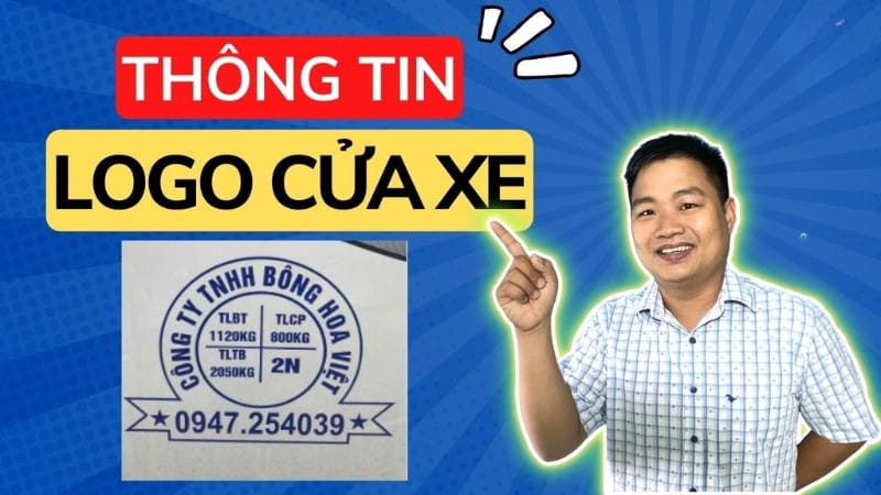 thông tin đúng và đủ trên logo xe tải
