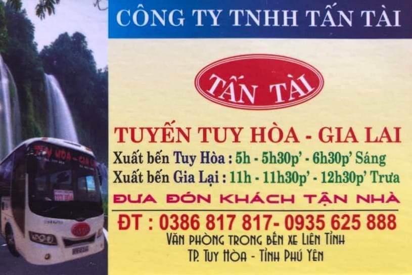 Thông tin liên hệ nhà xe Tấn Tài Ayunpa
