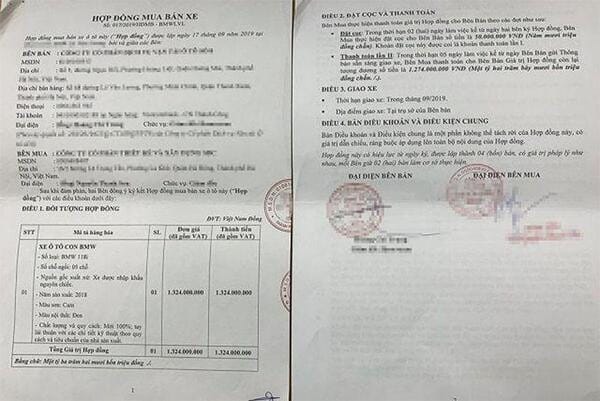 Thủ tục sang tên xe cũ từ công ty đòi hỏi các giấy tờ pháp lý của doanh nghiệp