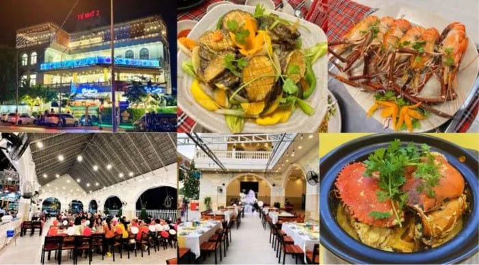 Thực đơn hải sản phong phú tại Quán Tư Nhớ, một trong những quán ăn bình dương uy tín