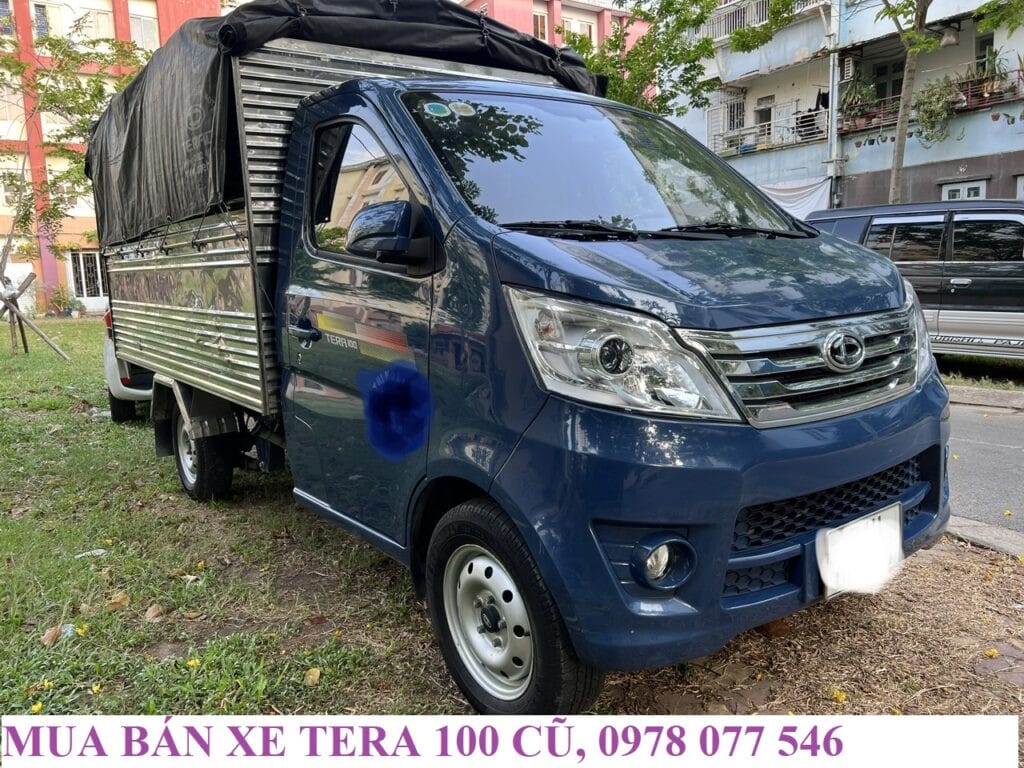 Thùng mui bạt dài của xe tải Tera 100 đã qua sử dụng