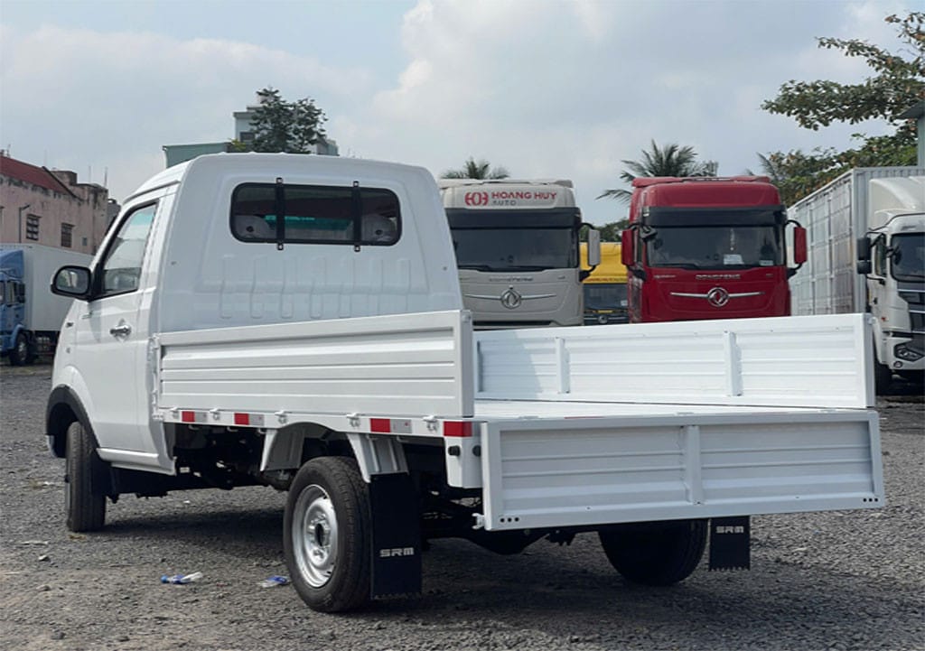 Thùng xe tải SRM 990kg có thể mở bửng sau và bửng hông linh hoạt