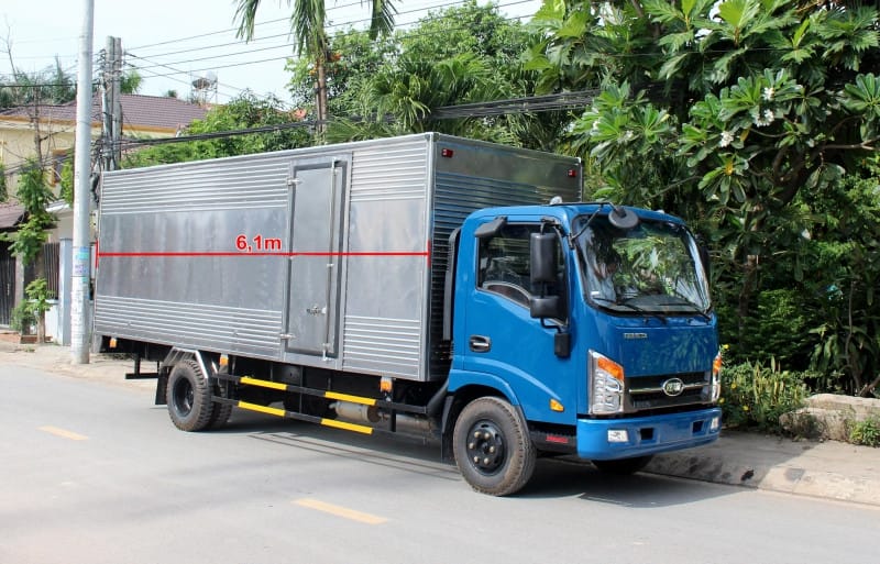 Thùng xe Veam VT260 6,2m đa dạng loại thùng chở hàng