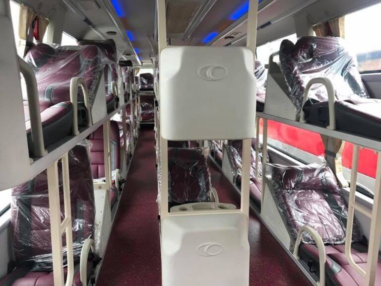 Tiện nghi nội thất xe khách giường nằm Hà Nội Nha Trang