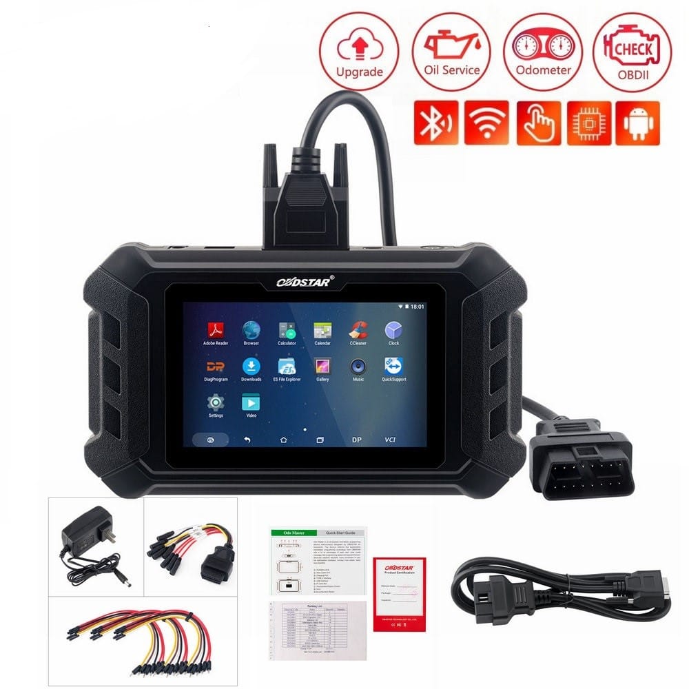 Toàn bộ phụ kiện đi kèm thiết bị tua odo OBDSTAR Odo Master X300M+