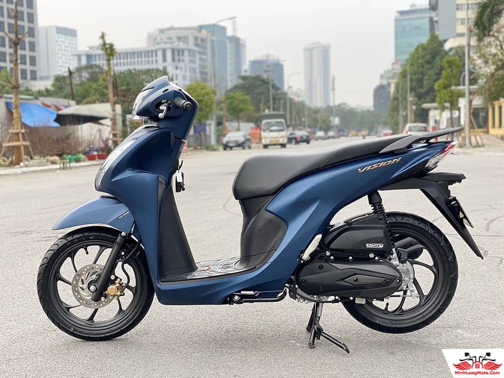 Toàn cảnh xe Vision phiên bản đặc biệt, thể hiện thiết kế và kích thước tổng thể nhẹ nhàng