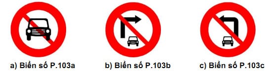 Tổng hợp biển báo cấm giao thông