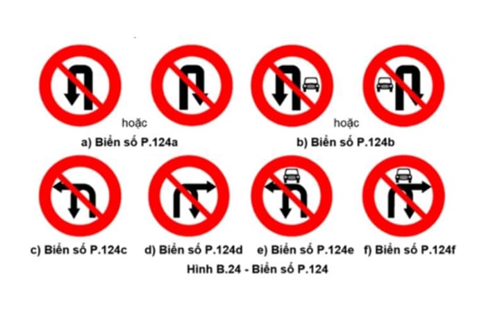 tong-hop-bien-cam-re-trai-va-quay-dau Biển cấm rẽ trái và quay đầu xe theo quy định mới