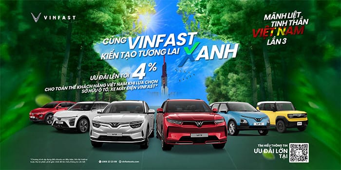Tổng quan các ưu đãi mua xe VinFast tháng 08/2025