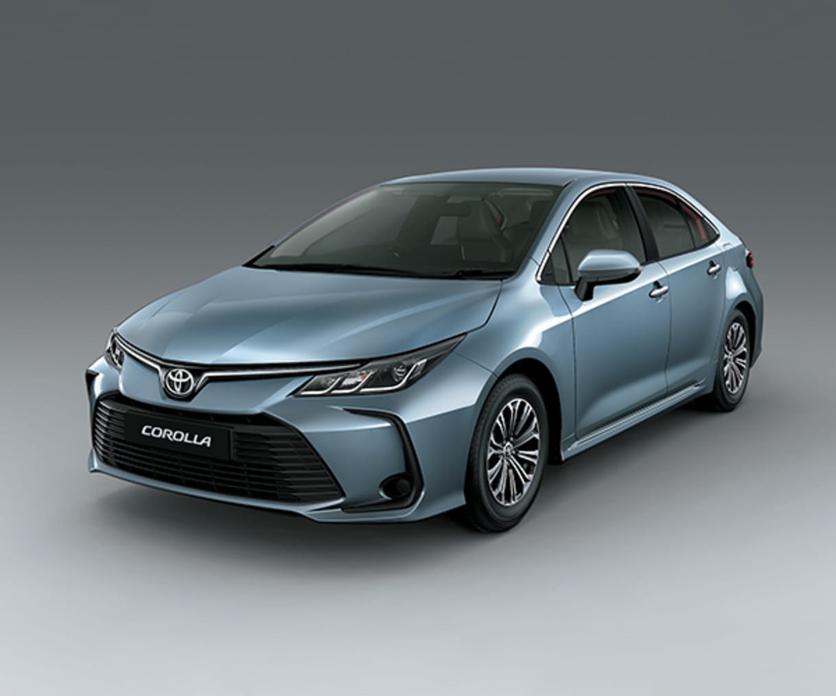 Tổng thể ngoại thất trẻ trung của Toyota Corolla Altis, đại diện cho các dòng xe Toyota cỡ C
