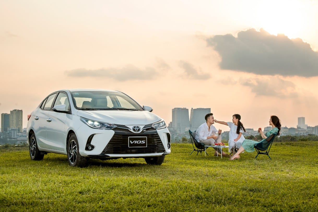 Toyota Vios – một trong các dòng xe Toyota 5 chỗ bán chạy