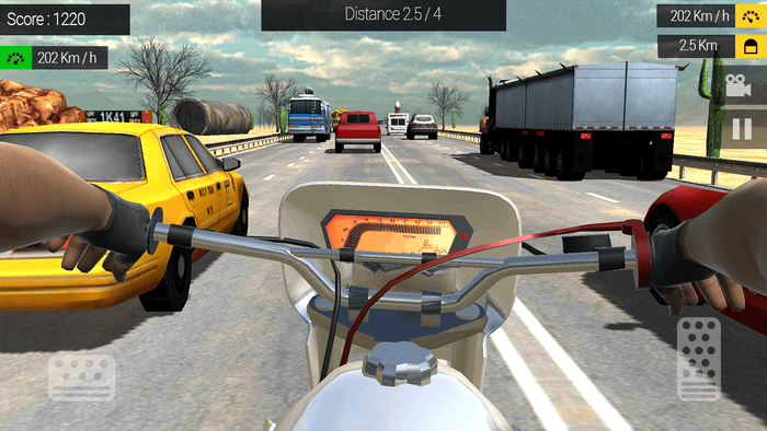 Traffic Rider Mod Apk có hiệu ứng đồ họa sắc nét và chân thực
