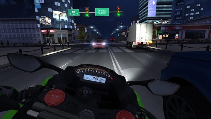 Traffic Rider Hack - điều khiển mô tô tham gia vào đường đua khốc liệt