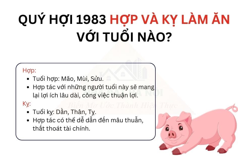 Tuổi hợp làm ăn và đối tác của tử vi quý hợi 1983
