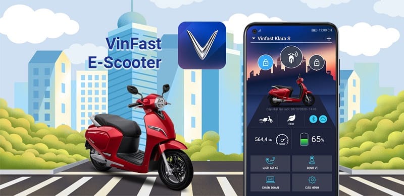 Ứng dụng VinFast E-Scooter sẽ hỗ trợ người dùng tối đa khi sử dụng xe điện VinFast không lên nguồn