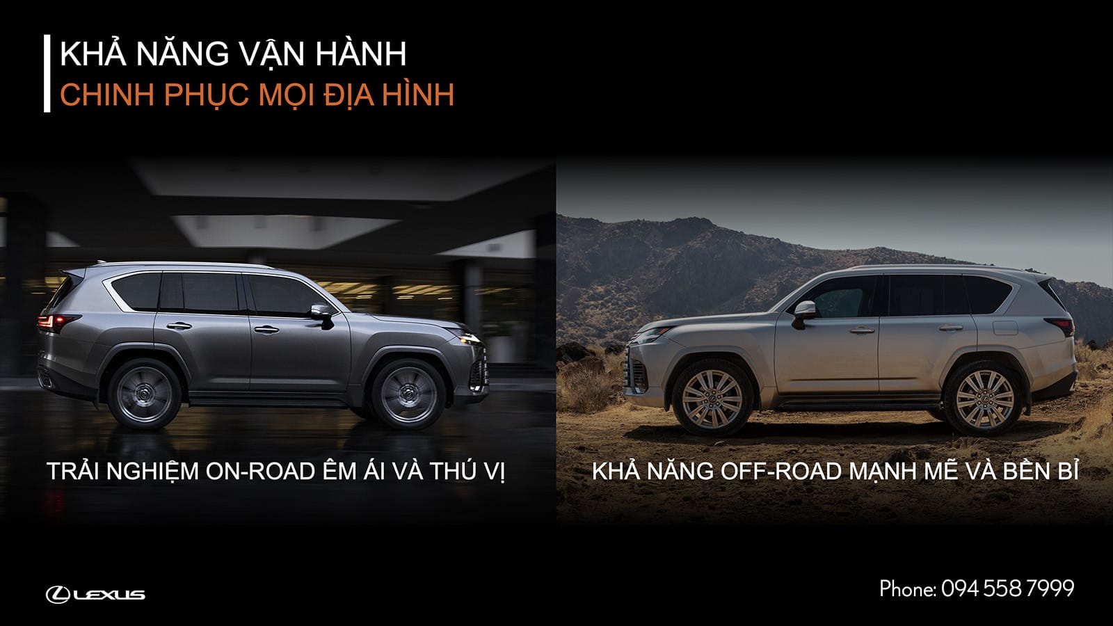 Vận hành mạnh mẽ trên xe Lexus LX600