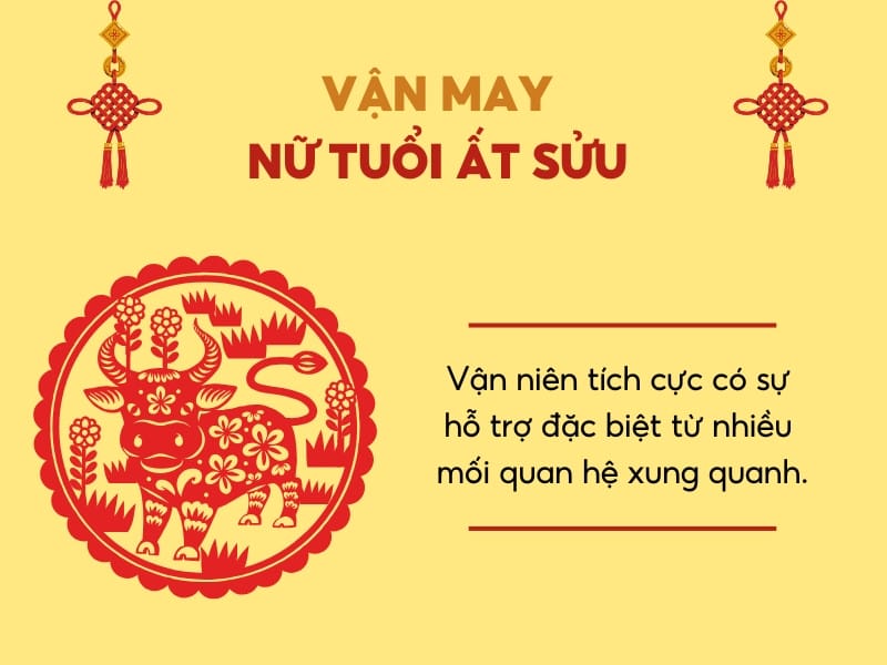 Vận may và sự hỗ trợ từ quý nhân dành cho nữ Ất Sửu 1985 năm 2025
