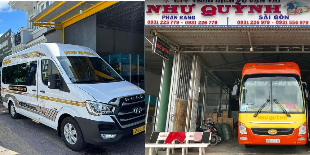 Văn phòng đón trả khách của nhà xe Như Quỳnh tại Phan Rang