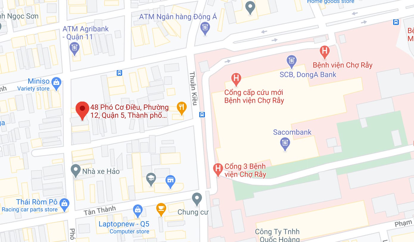 Văn phòng Hùng Cường Nhà Xe Sài Gòn tại địa chỉ đón khách Quận 5