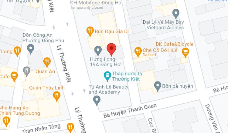 Văn phòng nhà xe Hưng Long tọa lạc tại Đồng Hới, Quảng Bình