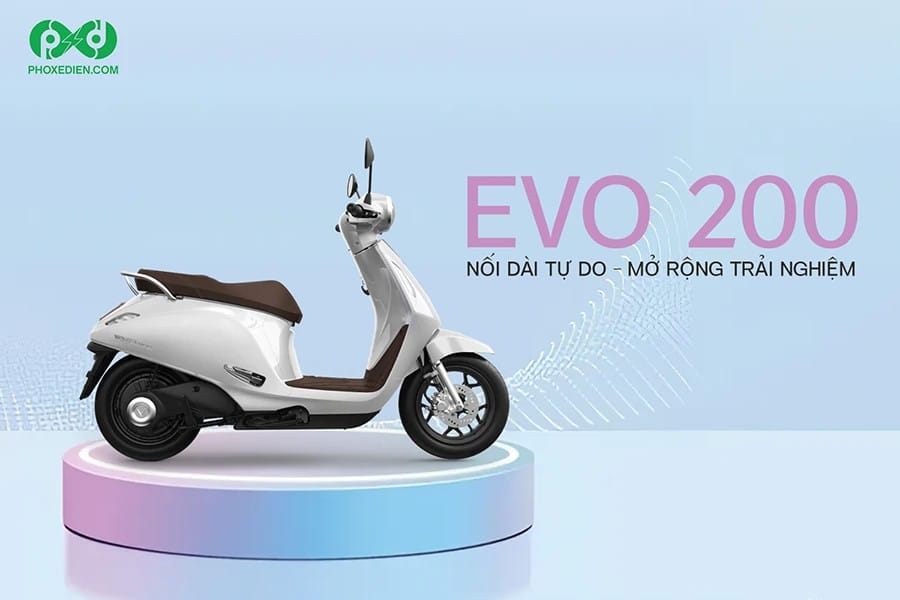 VinFast Evo 200 màu đỏ rực rỡ, thể hiện sự cá tính và hiệu suất mạnh mẽ