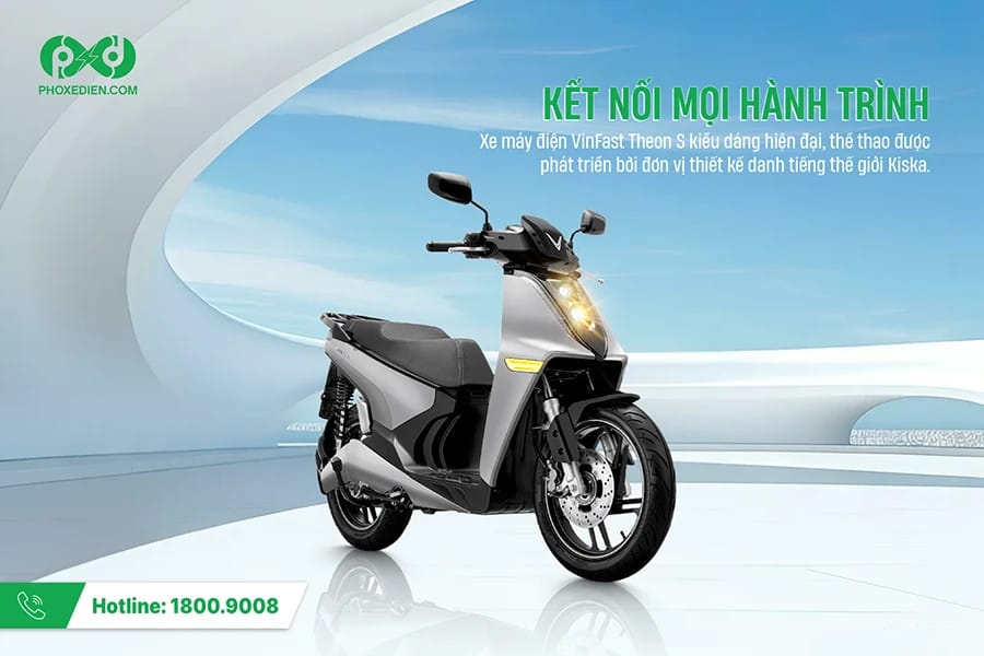 VinFast Theon S - mẫu xe máy điện đẹp cho nam mạnh mẽ và cao cấp
