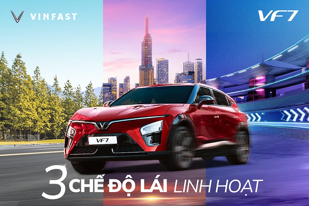 VinFast VF7 với 3 chế độ lái linh hoạt
