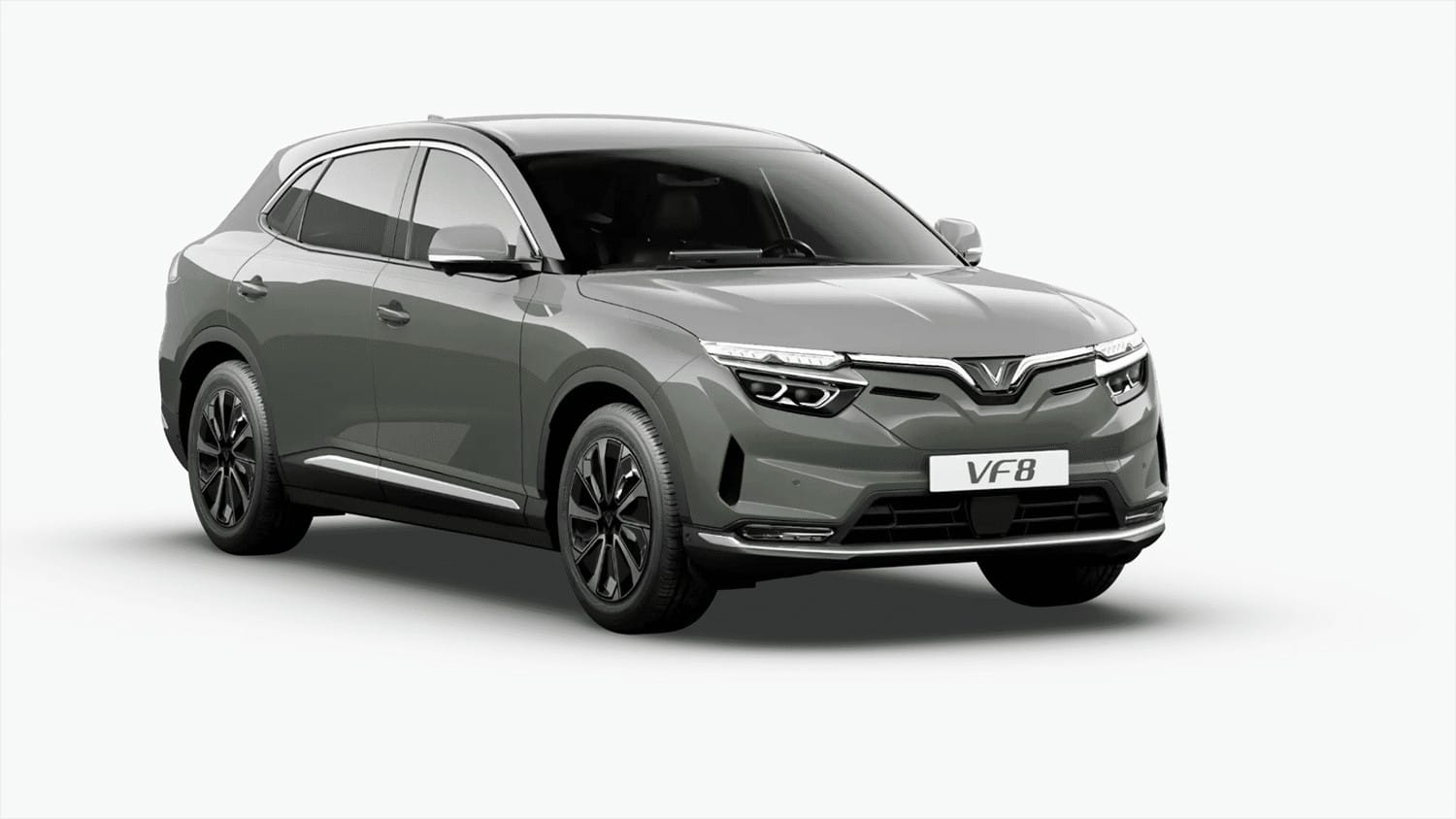 VinFast VF8 màu xanh lá cây với thiết kế sang trọng