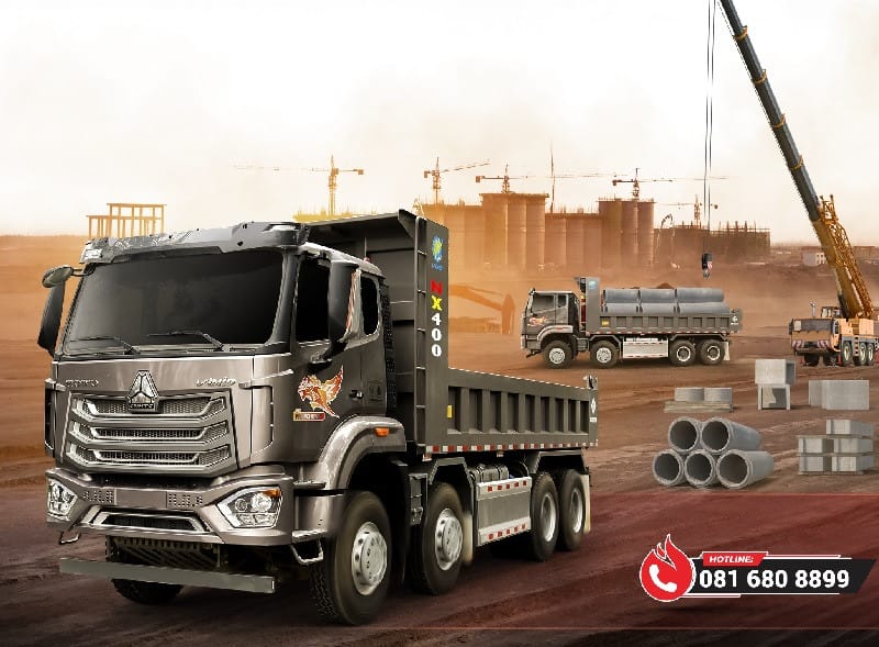 Xe ben chuyên chở và tự đổ vật liệu xây dựng như cát, đá