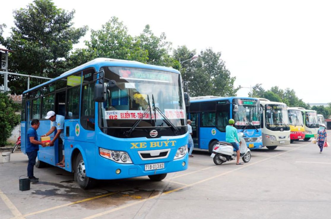Xe buýt Bến Tre Thạnh Phú tại bến xe trung tâm