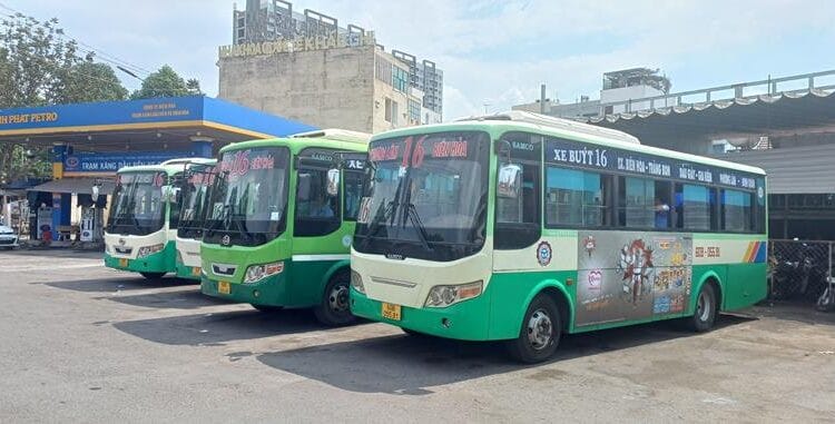 Xe buýt công cộng, lựa chọn tiết kiệm để đến bến xe Biên Hòa và các điểm lân cận